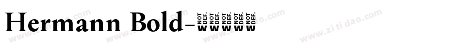 Hermann Bold字体转换